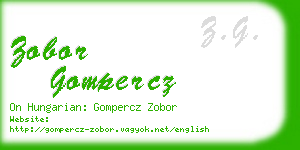 zobor gompercz business card